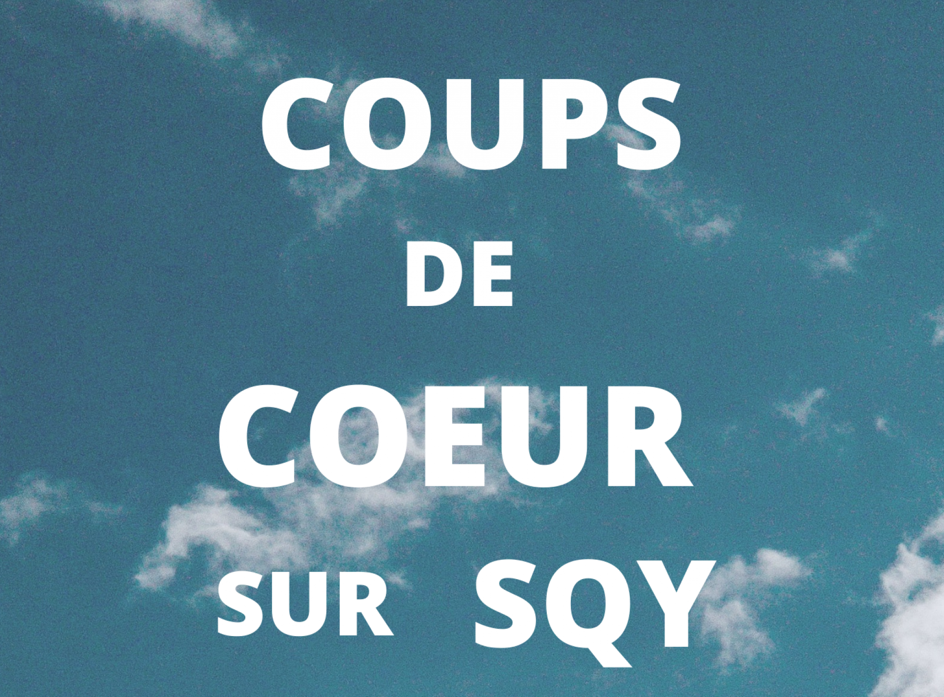 Nos biens coups de cœur sur SQY #1